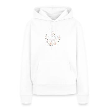 Infirmière Qui Déchire - Métier Passion - Sweat à capuche Premium bio Femme - blanc - Devant - Julia (174cm)