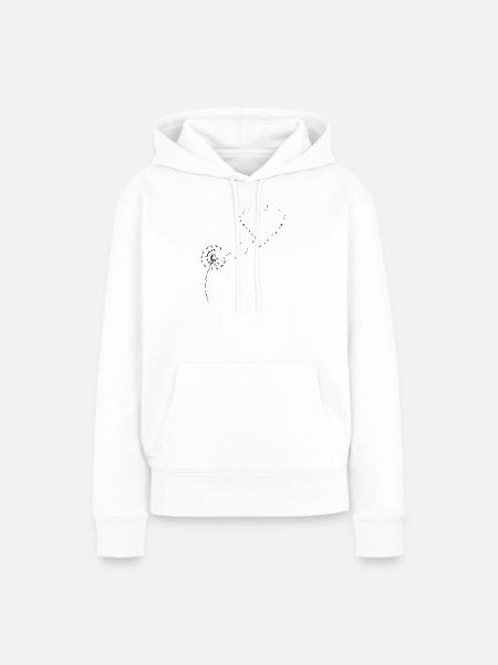 Löwenzahn Pusteblume - Frauen Premium Bio Hoodie - Weiß