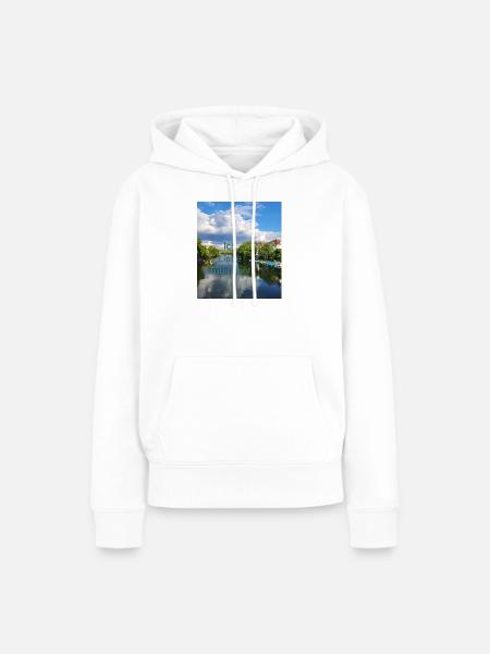 Tübingen City! - Frauen Premium Bio Hoodie - Weiß