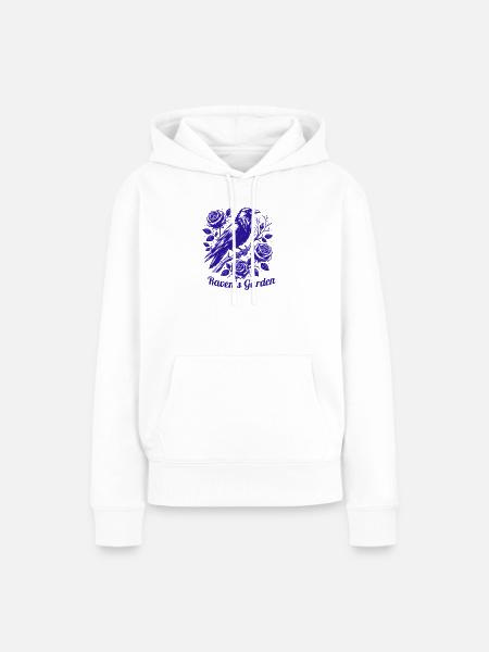 Rabengarten - Frauen Premium Bio Hoodie - Weiß
