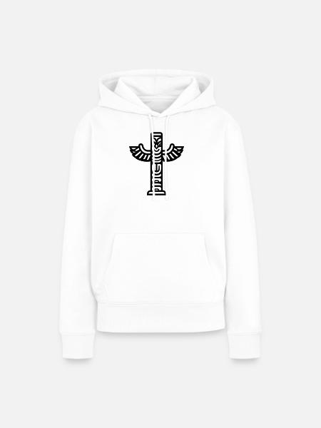 Totem - Frauen Premium Bio Hoodie - Weiß