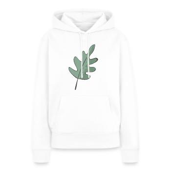 Forêt - Sweat à capuche Premium bio Femme - blanc - Devant - Julia (174cm)