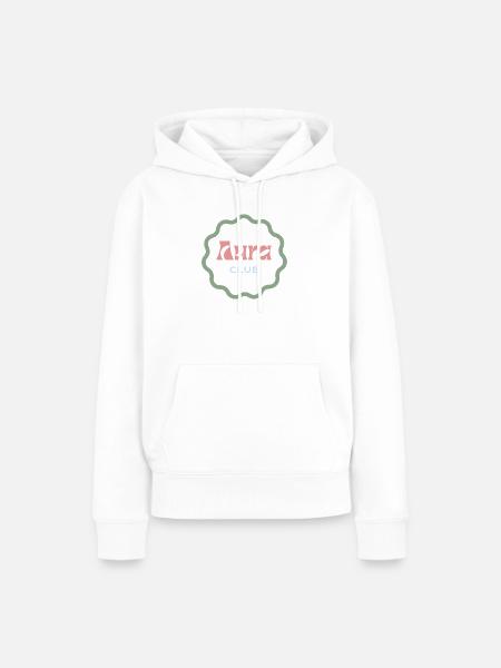 Aura Club - Frauen Premium Bio Hoodie - Weiß