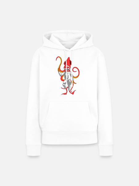 Squid Disguise - Frauen Premium Bio Hoodie - Weiß