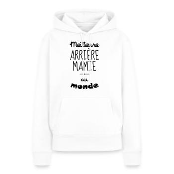 Großmütter / Oma / Mami / Großmutter / Mamy - Frauen Premium Bio Hoodie - Weiß - Vorne - Julia (174cm)