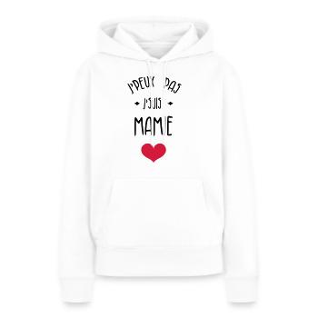Großmütter / Oma / Mami / Großmutter / Mamy - Frauen Premium Bio Hoodie - Weiß - Vorne - Julia (174cm)