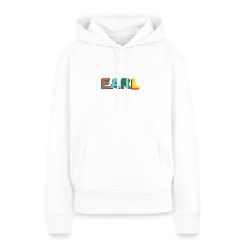 Earl x Golf - Sweat à capuche Premium bio Femme - blanc - Devant - Julia (174cm)