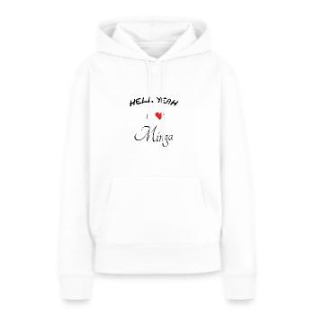 München Minga Bayern - Frauen Premium Bio Hoodie - Weiß - Vorne - Julia (174cm)