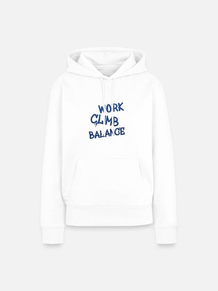 Klettern Bouldern Climbing - Frauen Premium Bio Hoodie - Weiß
