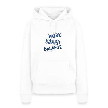snowboarding boarden - Frauen Premium Bio Hoodie - Weiß - Vorne - Julia (174cm)
