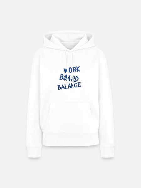 snowboarding boarden - Frauen Premium Bio Hoodie - Weiß