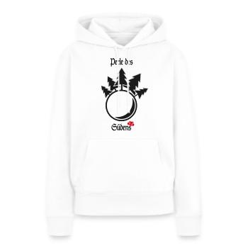Perle des Südens - Frauen Premium Bio Hoodie - Weiß - Vorne - Julia (174cm)