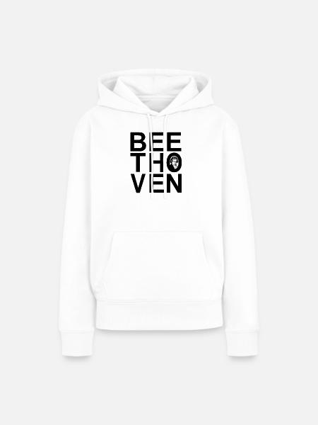 Beethoven - Frauen Premium Bio Hoodie - Weiß