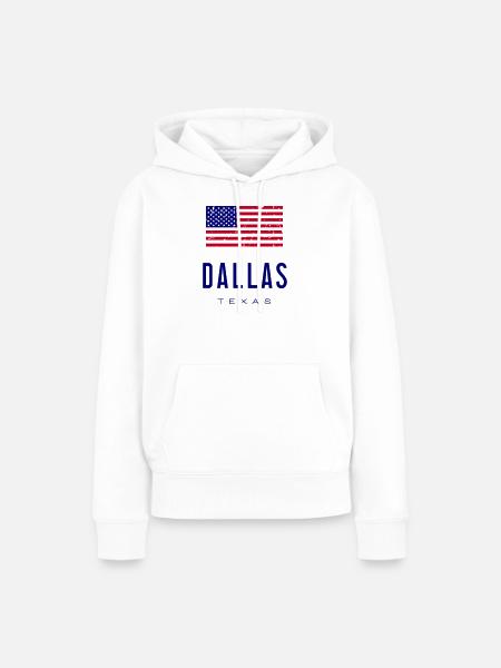 Dallas /// Texas - Frauen Premium Bio Hoodie - Weiß