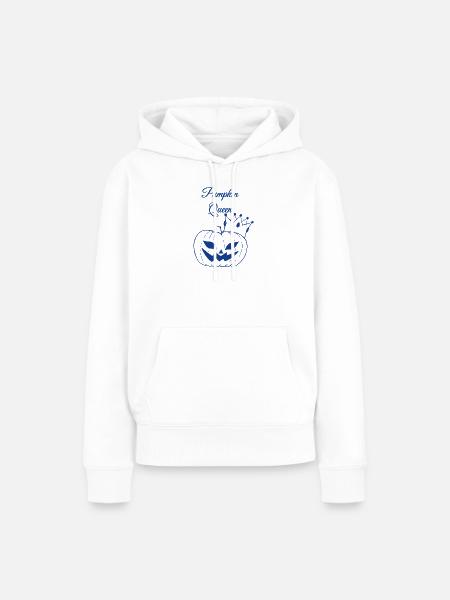 Pumpkin Queen - Frauen Premium Bio Hoodie - Weiß