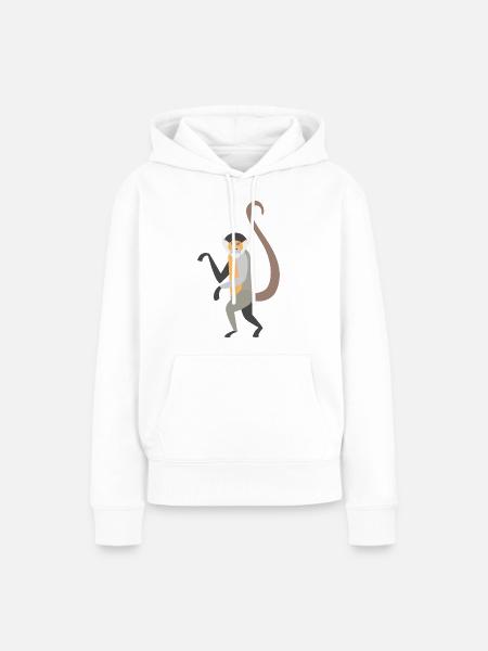 Wildtiere - Frauen Premium Bio Hoodie - Weiß