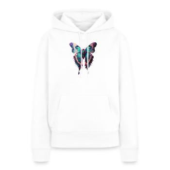 Dossier - Sweat à capuche Premium bio Femme - blanc - Devant - Julia (174cm)