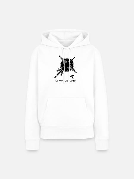 Kosmischer Graffiti-Kornkreis - Frauen Premium Bio Hoodie - Weiß