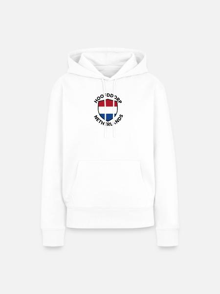 Niederländische Schildflagge - Frauen Premium Bio Hoodie - Weiß