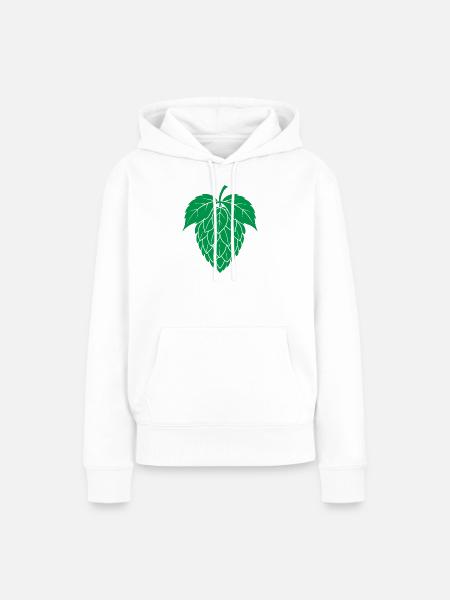 Hopfen - Frauen Premium Bio Hoodie - Weiß