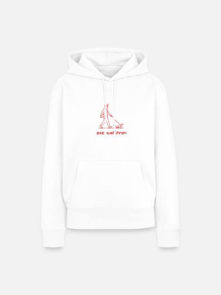 Exe ausführen Informatik Programming Geschenk - Frauen Premium Bio Hoodie - Weiß