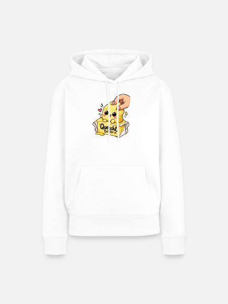 Quescht Butter Squishi - Frauen Premium Bio Hoodie - Weiß