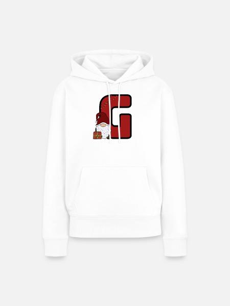 G-Weihnachtsgnom und Geschenk - Frauen Premium Bio Hoodie - Weiß