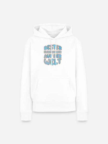 Geschenk für Elektroniker - Frauen Premium Bio Hoodie - Weiß