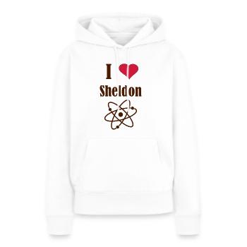 Big Bang - Sweat à capuche Premium bio Femme - blanc - Devant - Julia (174cm)