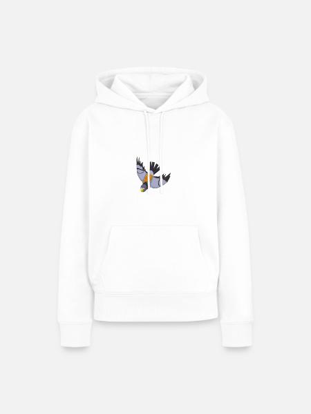 Taube - Frauen Premium Bio Hoodie - Weiß