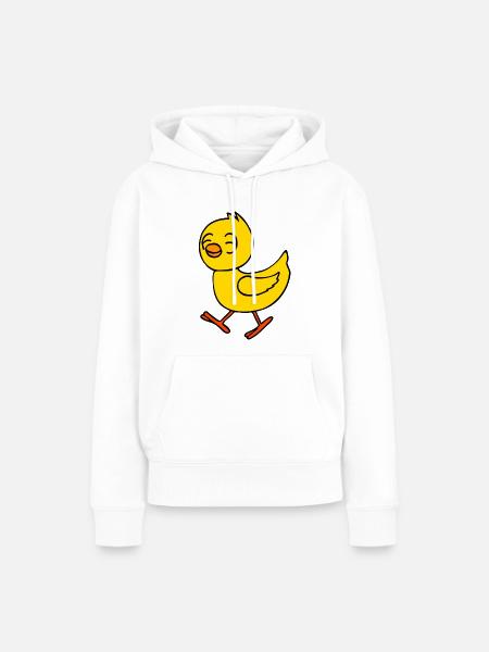 kuecken - Frauen Premium Bio Hoodie - Weiß