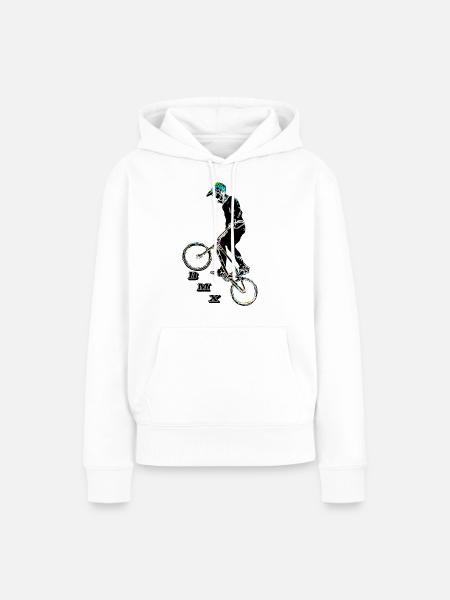 BMX - Frauen Premium Bio Hoodie - Weiß
