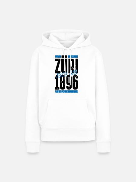 Züri - Frauen Premium Bio Hoodie - Weiß