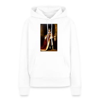 Barack Obama en monarque baroque - Sweat à capuche Premium bio Femme - blanc - Devant - Julia (174cm)