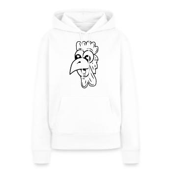 verliebtes huhn - Frauen Premium Bio Hoodie - Weiß - Vorne - Julia (174cm)