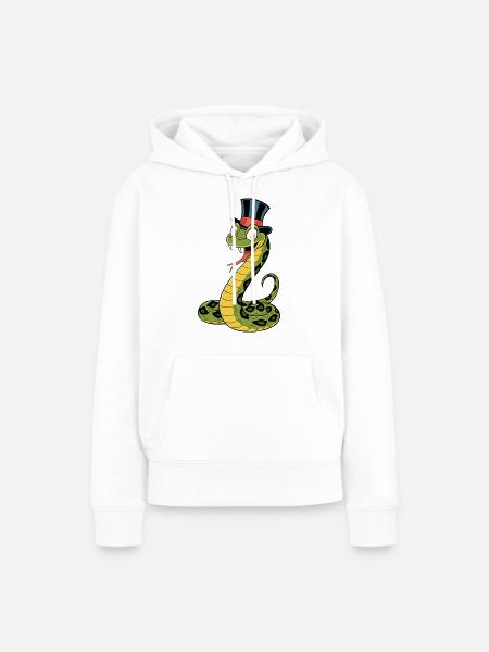 Stylish Serpent - Frauen Premium Bio Hoodie - Weiß