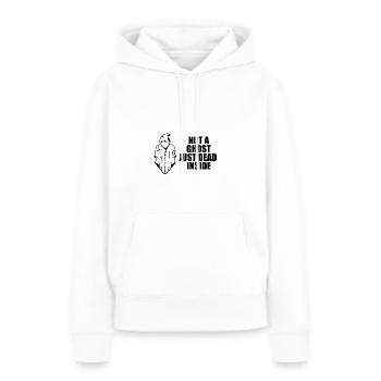 Not a Ghost just dead inside Halloween - Frauen Premium Bio Hoodie - Weiß - Vorne - Julia (174cm)