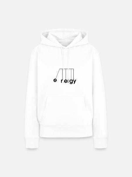 Energy - Frauen Premium Bio Hoodie - Weiß