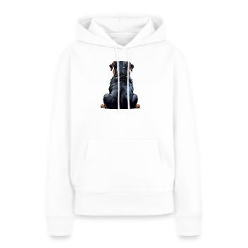 Rottweiler - Sweat à capuche Premium bio Femme - blanc - Devant - Julia (174cm)