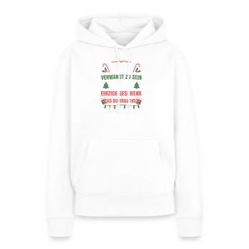 To be related to me, only gift - Women’s Premium Organic Hoodie - white - Front - Julia (174cm)