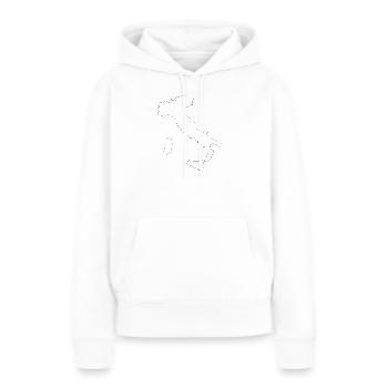 Italienkarte 1 - Frauen Premium Bio Hoodie - Weiß - Vorne - Julia (174cm)