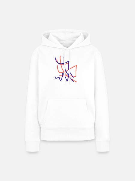 Das abstrakteste Kunstwerk der Welt - Frauen Premium Bio Hoodie - Weiß