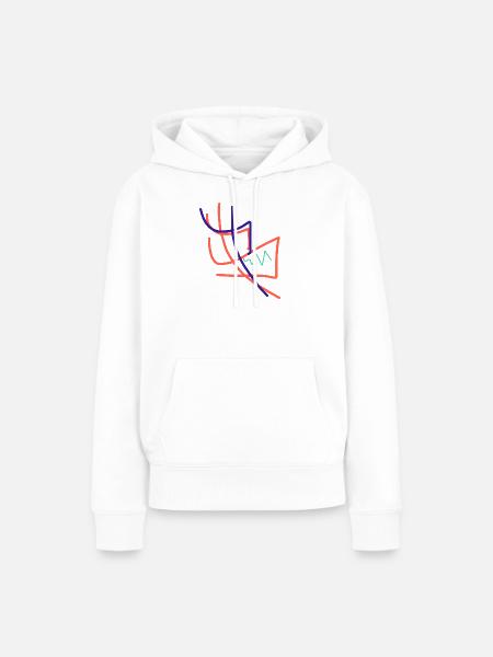 Was schenke ich einer Künstlerin? - Frauen Premium Bio Hoodie - Weiß