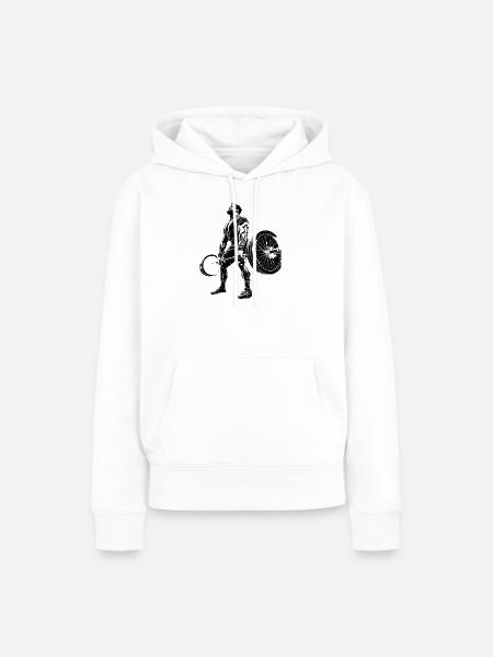 Bodybuilder - Frauen Premium Bio Hoodie - Weiß