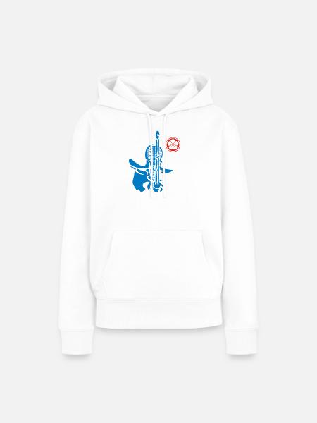 Kendo & Mon Wappen - Frauen Premium Bio Hoodie - Weiß