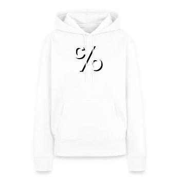 CEO Domains - Frauen Premium Bio Hoodie - Weiß - Vorne - Julia (174cm)
