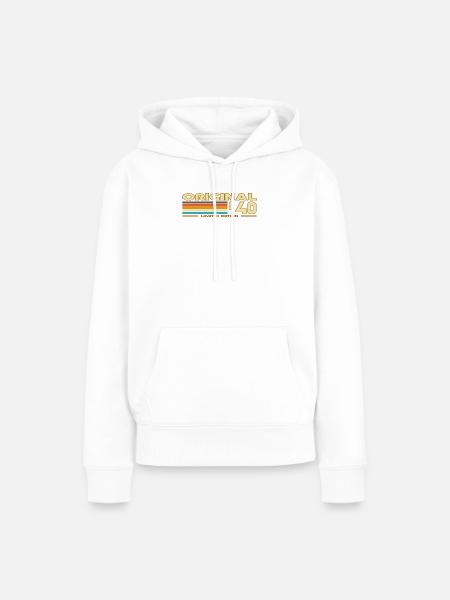 Original 40 Retro Rainbow - Frauen Premium Bio Hoodie - Weiß