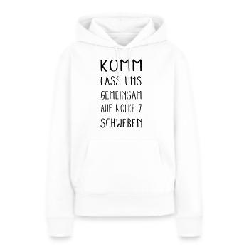 auf Wolke 7 schweben - Frauen Premium Bio Hoodie - Weiß - Vorne - Julia (174cm)