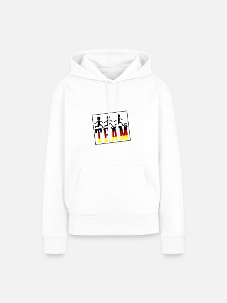 Fussball Team Meister Germany - Frauen Premium Bio Hoodie - Weiß