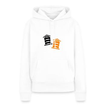 Honig Imker - Frauen Premium Bio Hoodie - Weiß - Vorne - Julia (174cm)